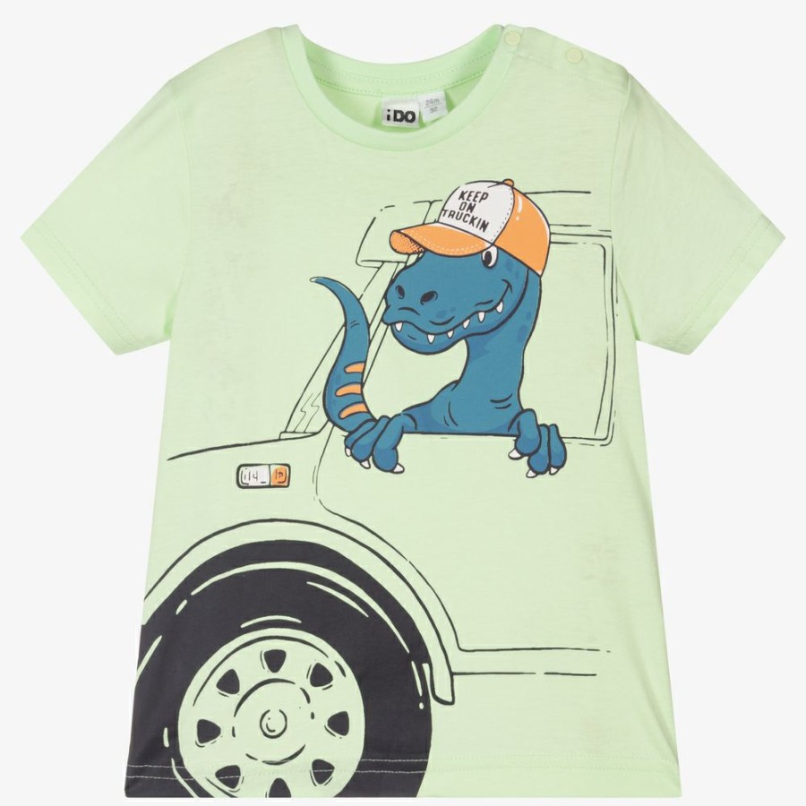 * Tops | Best-Selling Boys Green Cotton T-Shirt