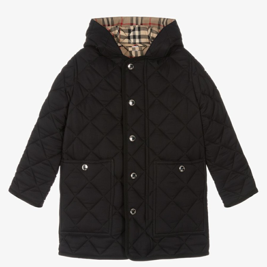 * Outfits | Unique Black Hooded Quilted Coat