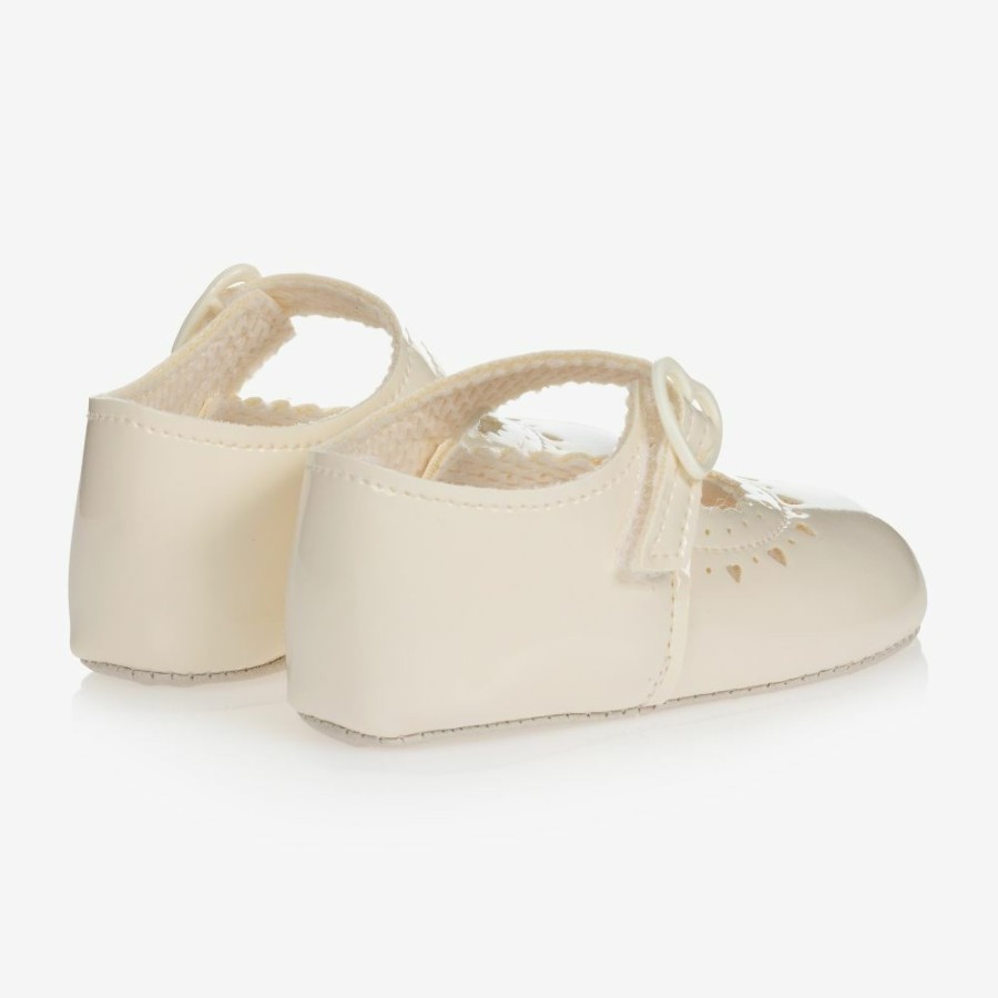 * Shoes | Discounts Ivory Patent Pre-Walker Shoes