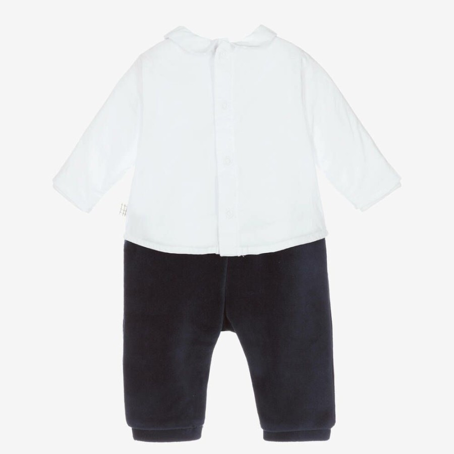 * Babysuits | Promotion Boys Navy Blue White Romper