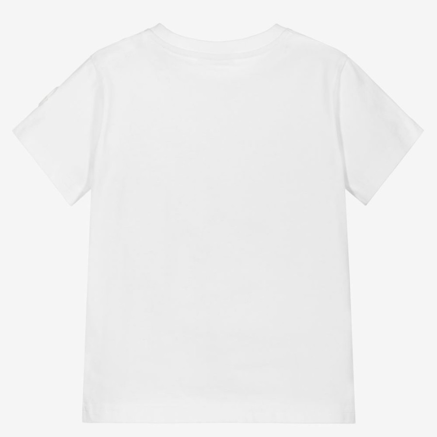 * Tops | Best-Selling White Cotton Motto T-Shirt