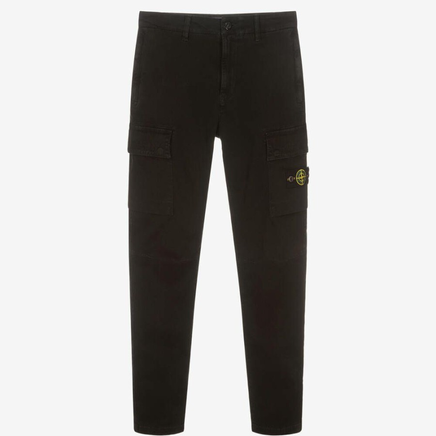 * Boy | Closeout Sale Teen Boys Black Cargo Trousers