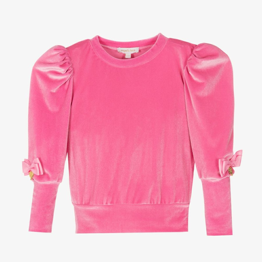 * Tops | Crazy Deals Girls Pink Velour Top