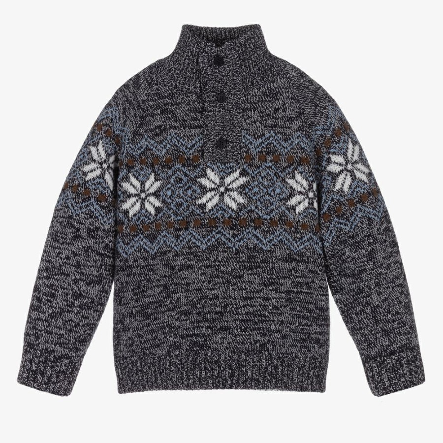 * Tops | Online Boys Blue Fair Isle Sweater