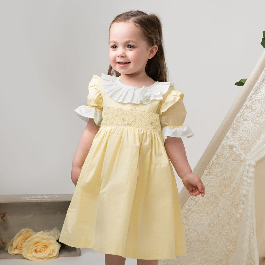 * Outfits | Fire Sale Pale Yellow Smocked Dress