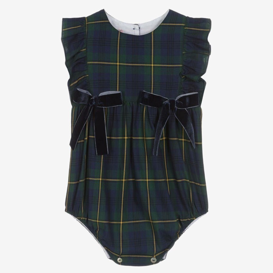 * Babysuits | Sale Baby Girls Blue Tartan Shortie