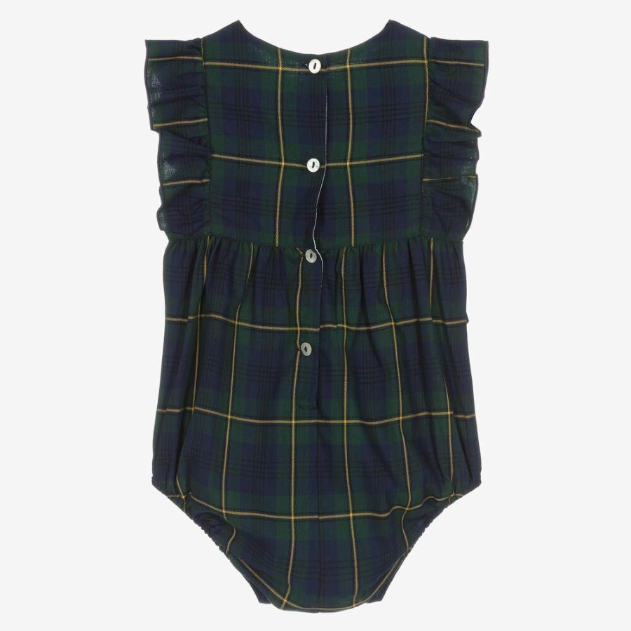 * Babysuits | Sale Baby Girls Blue Tartan Shortie