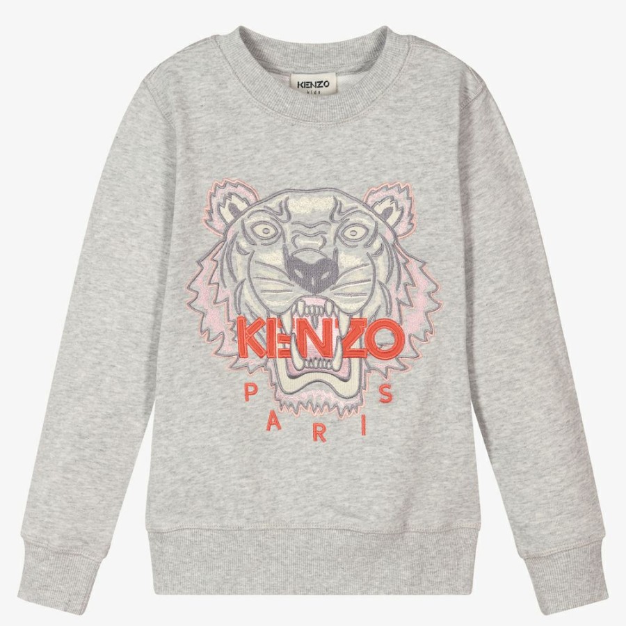 * Girl | Shop Teen Grey Tiger Sweatshirt