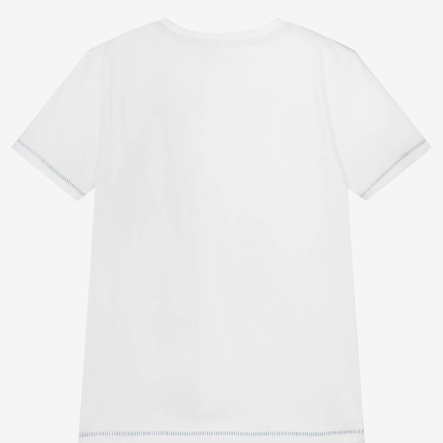 * Boy | Best Price Boys White Side Logo T-Shirt