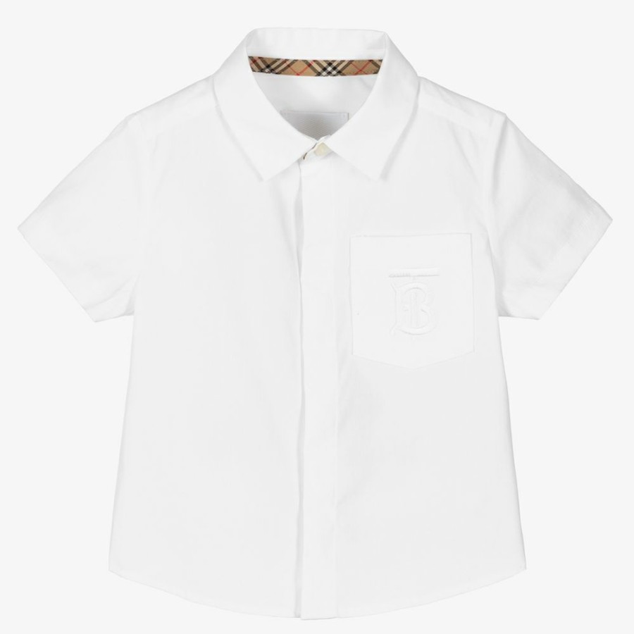 * Tops | Cheaper Baby Boys White Cotton Shirt