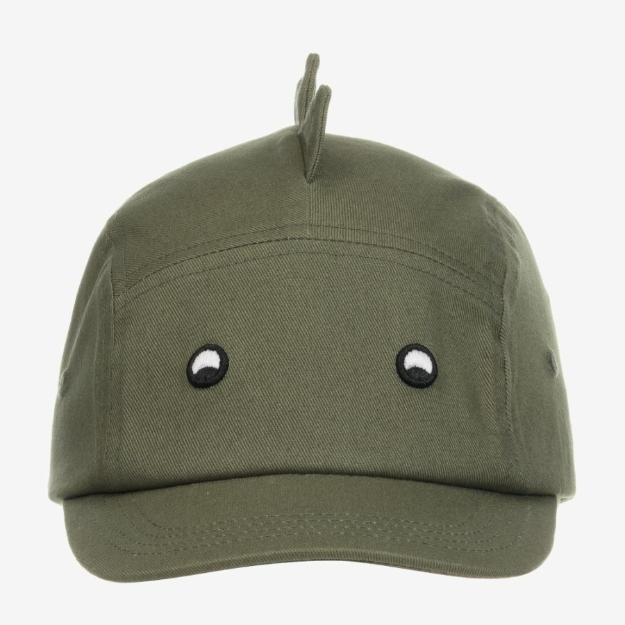 * Accessories | Shop Green Cotton Dinosaur Cap