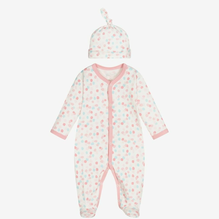 * Babysuits | Discount Pima Cotton Dots Babygrow Set