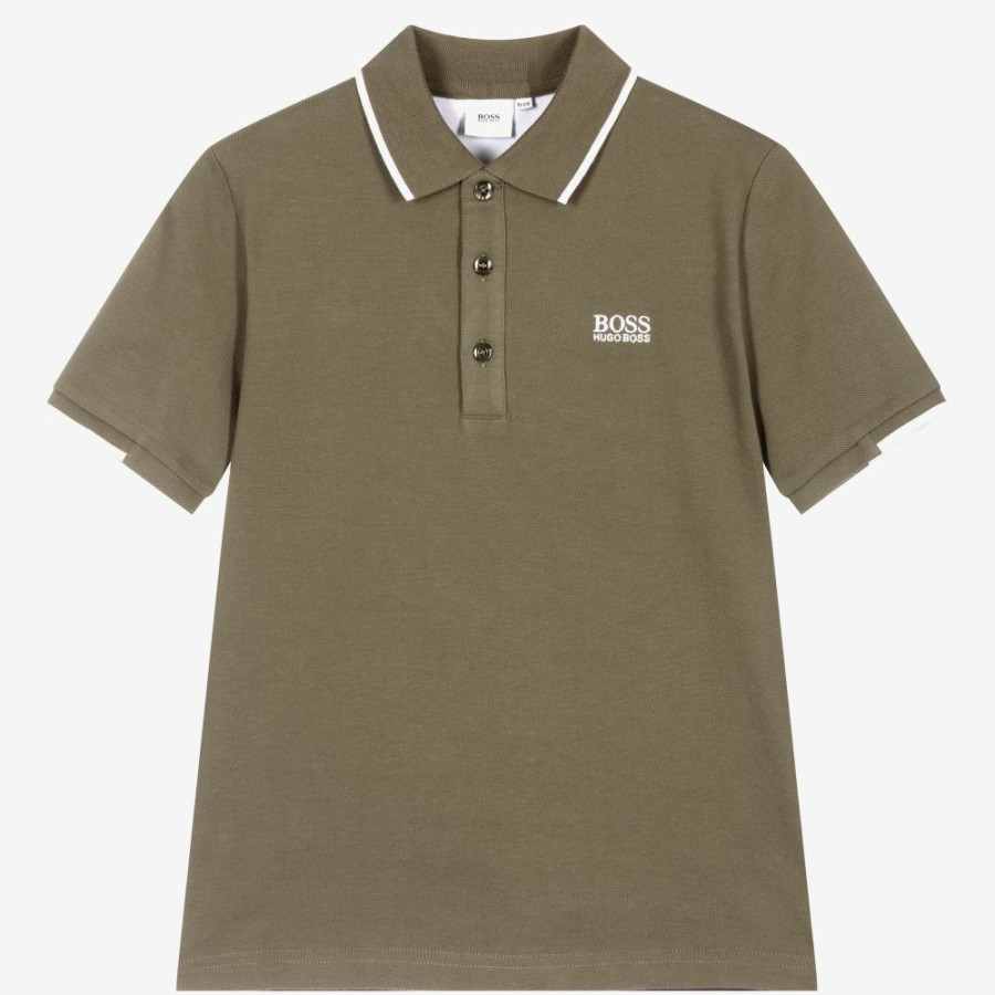 * Boy | Cut Price Teen Boys Green Polo Shirt