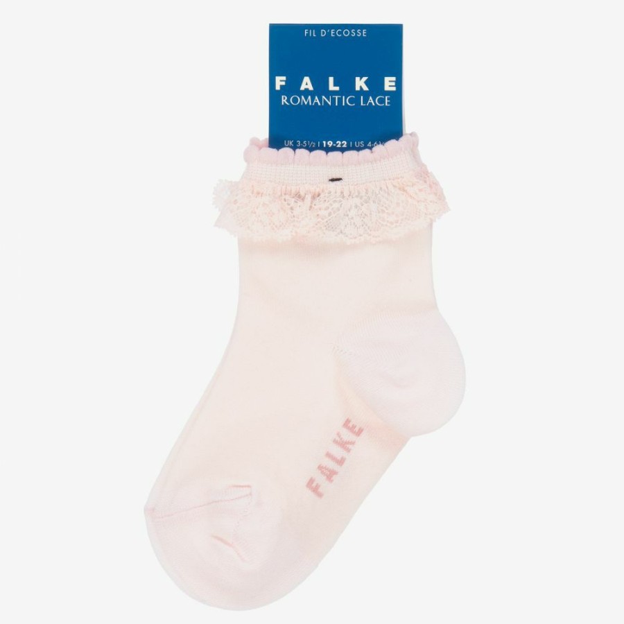 * Accessories | Shop Girls Pink Cotton Lisle Socks