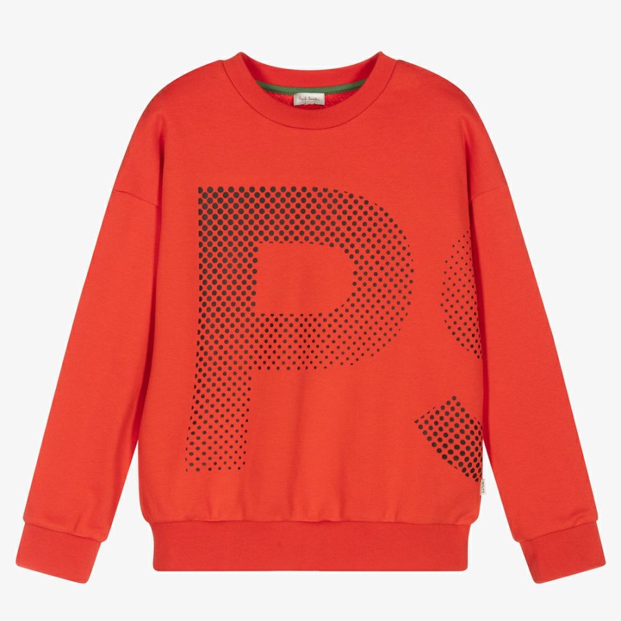 * Boy | Exclusive Teen Boys Red Logo Sweatshirt