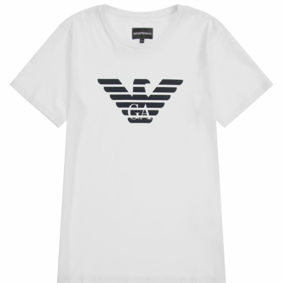 * Boy | Tendy Style Teen White Logo T-Shirt