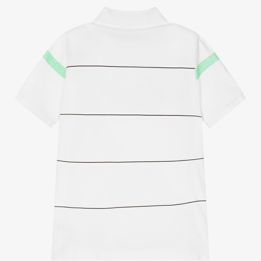 * Boy | Cheaper Teen White Logo Polo Shirt