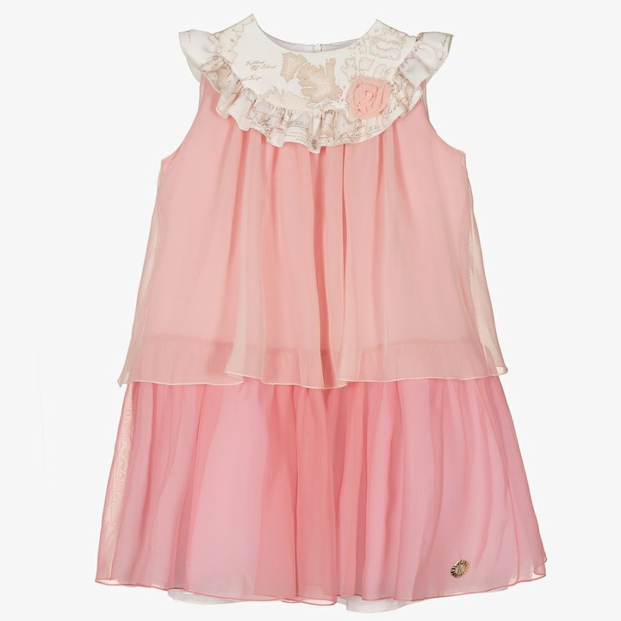 * Girl | Best Sellers Teen Pink Chiffon Map Dress