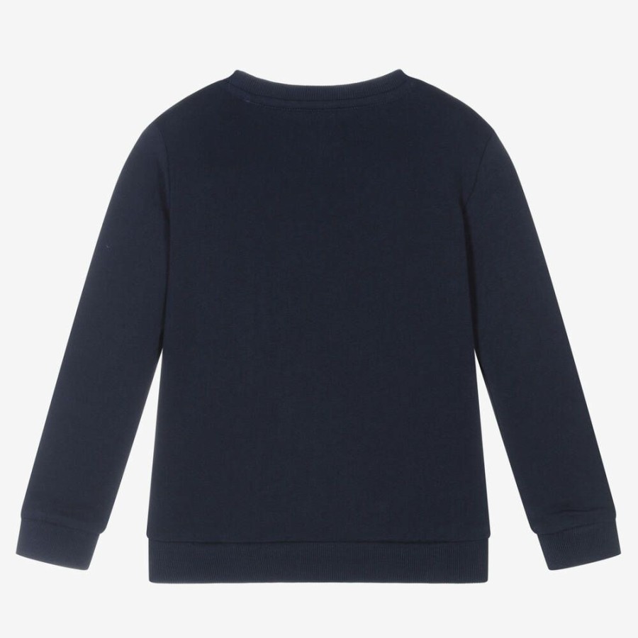 * Tops | Sale Online Boys Navy Blue Logo Sweatshirt