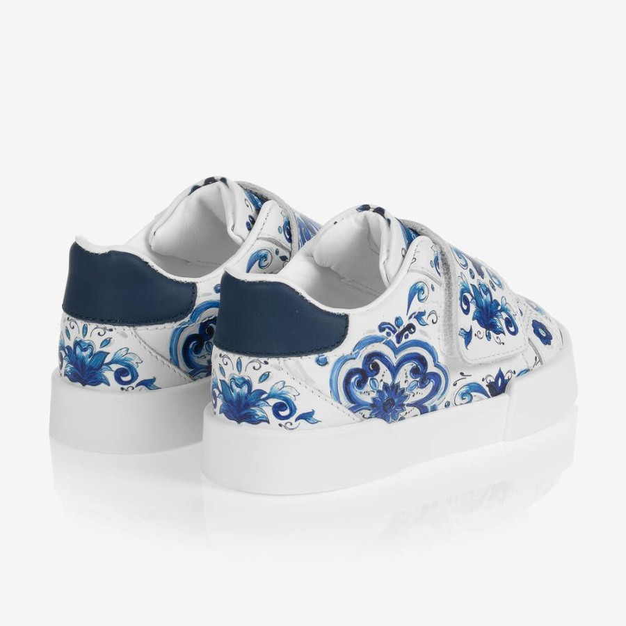 * Shoes | Online White Blue Majolica Trainers