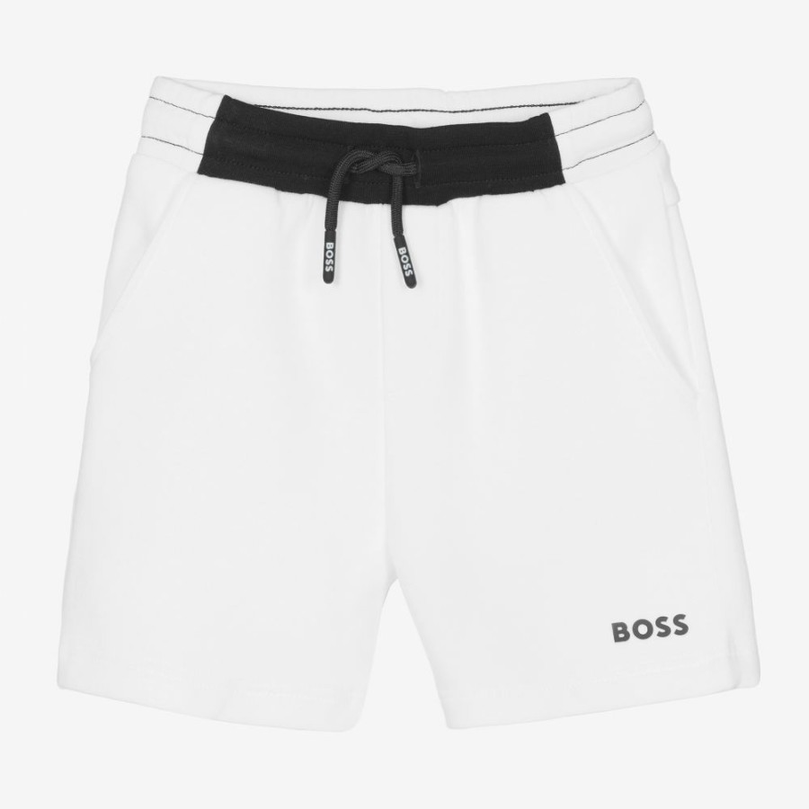 * Outfits | Best-Selling Boys White Jersey Logo Shorts