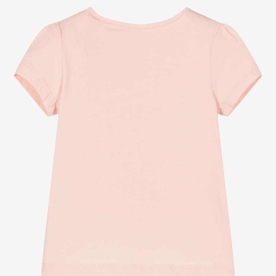 * Tops | Popular Pink Teddy Logo Baby T-Shirt