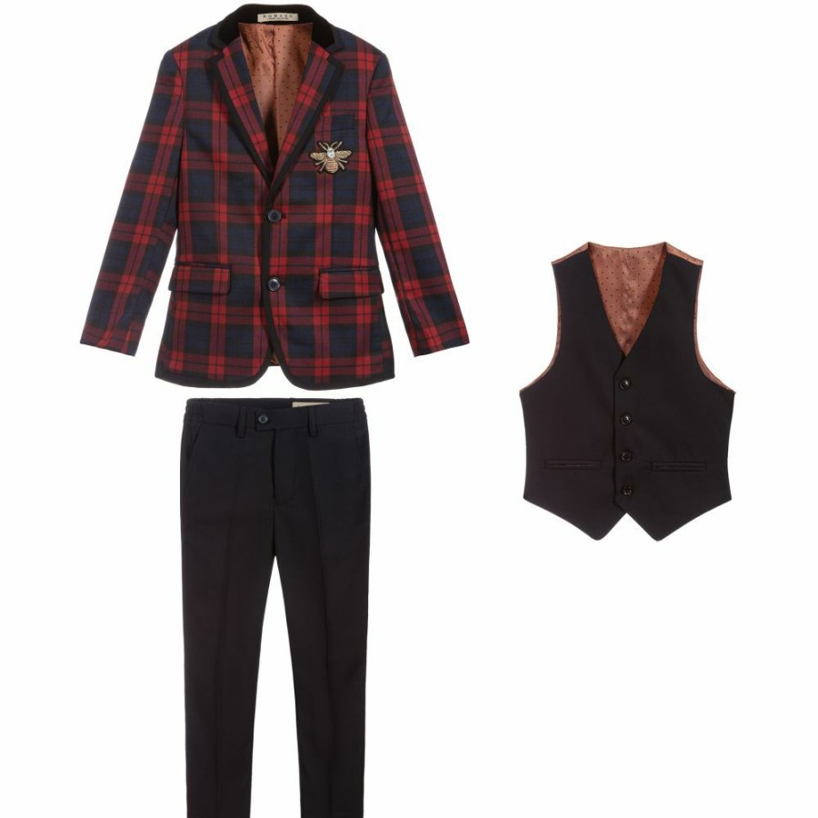 * Outfits | Shop Boys Tartan 3 Piece Suit