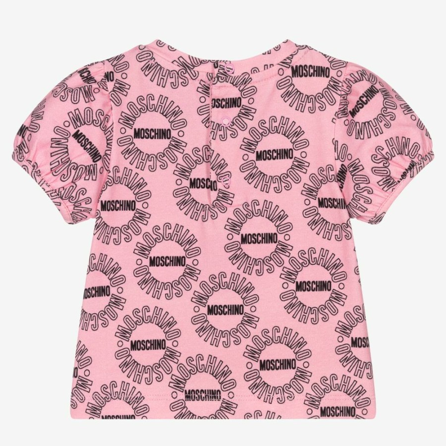 * Tops | Closeout Sale Pink Teddy Bear Logo T-Shirt