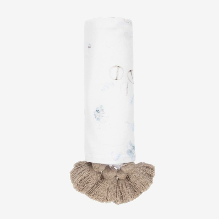 * Accessories | New Arrivals White Botanics Swaddle (100Cm)