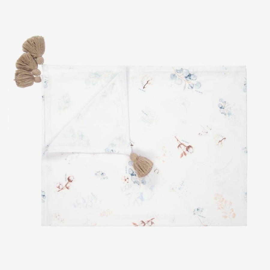 * Accessories | New Arrivals White Botanics Swaddle (100Cm)