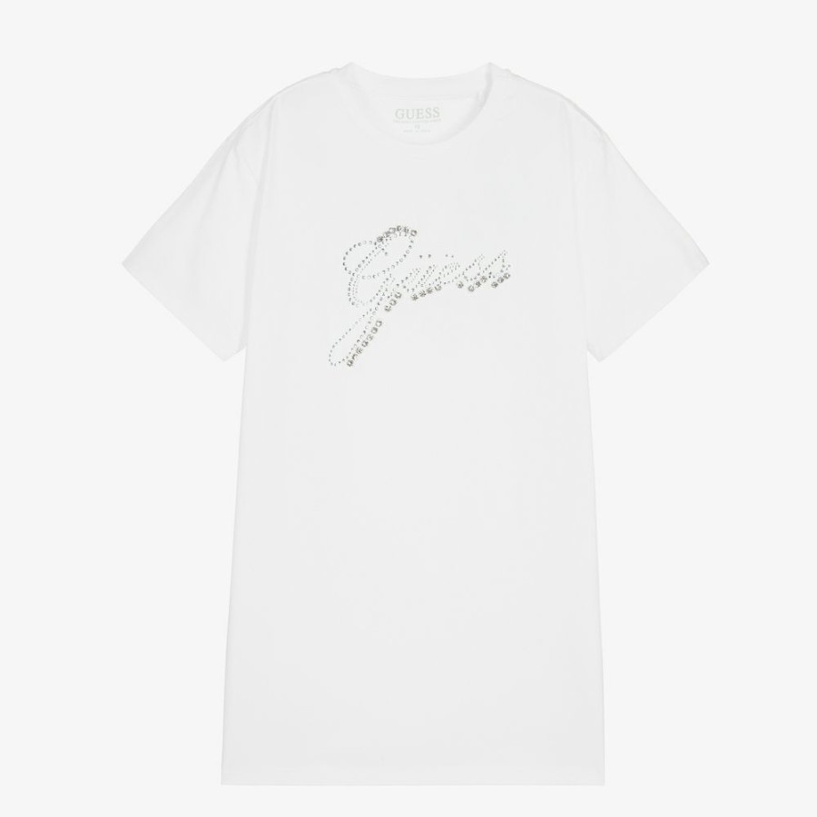 * Girl | New Arrivals Teen Girls White Logo T-Shirt