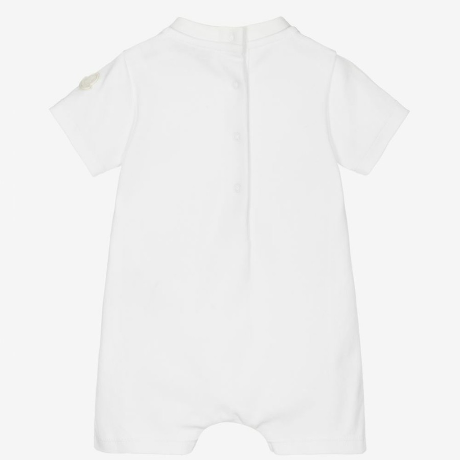 * Babysuits | Best-Selling White Cotton Logo Shortie