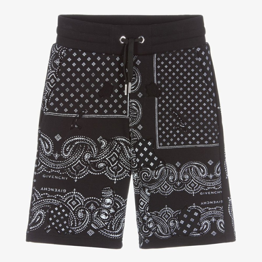 * Boy | New Arrivals Teen Boys Black Bandana Shorts