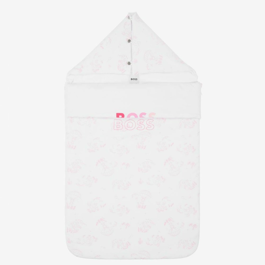 * Nests Sleepbags & Nightwear | New Arrivals White Cotton Logo Nest (78Cm)