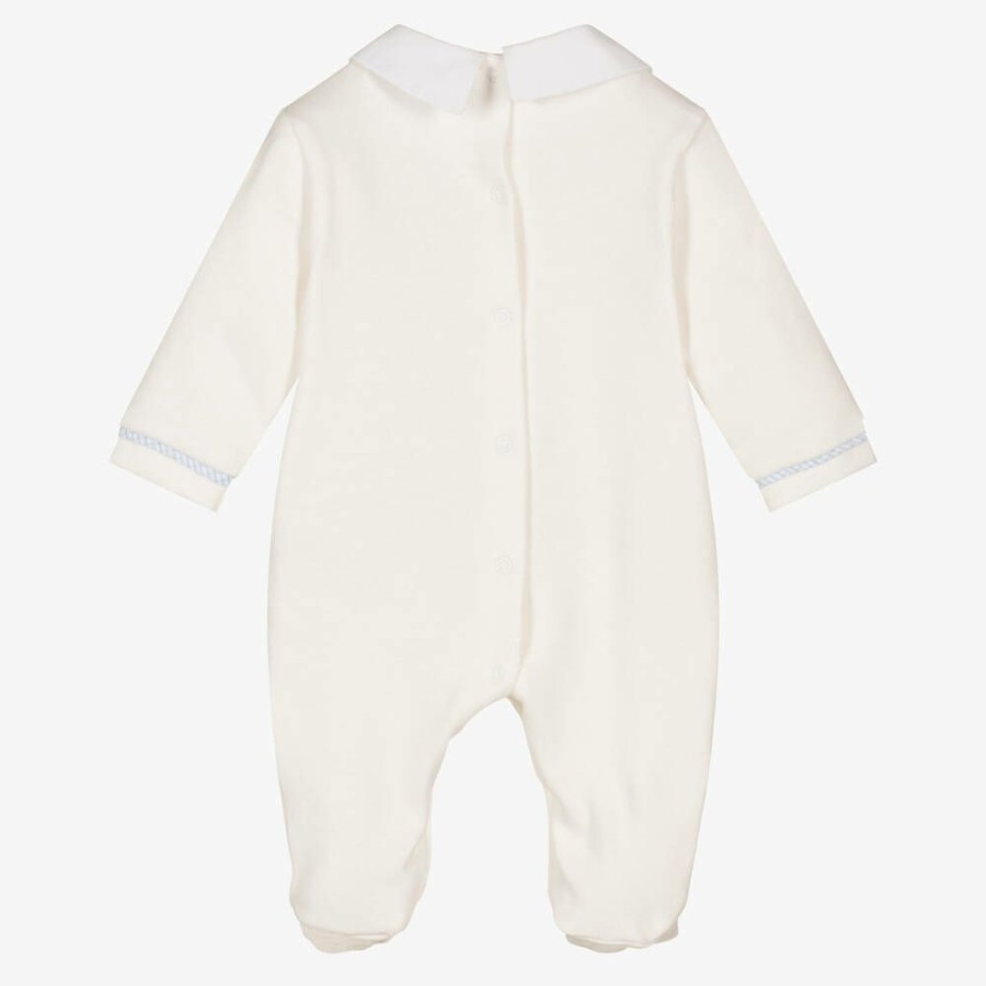 * Babysuits | Unique Boys Ivory Bow Tie Babygrow